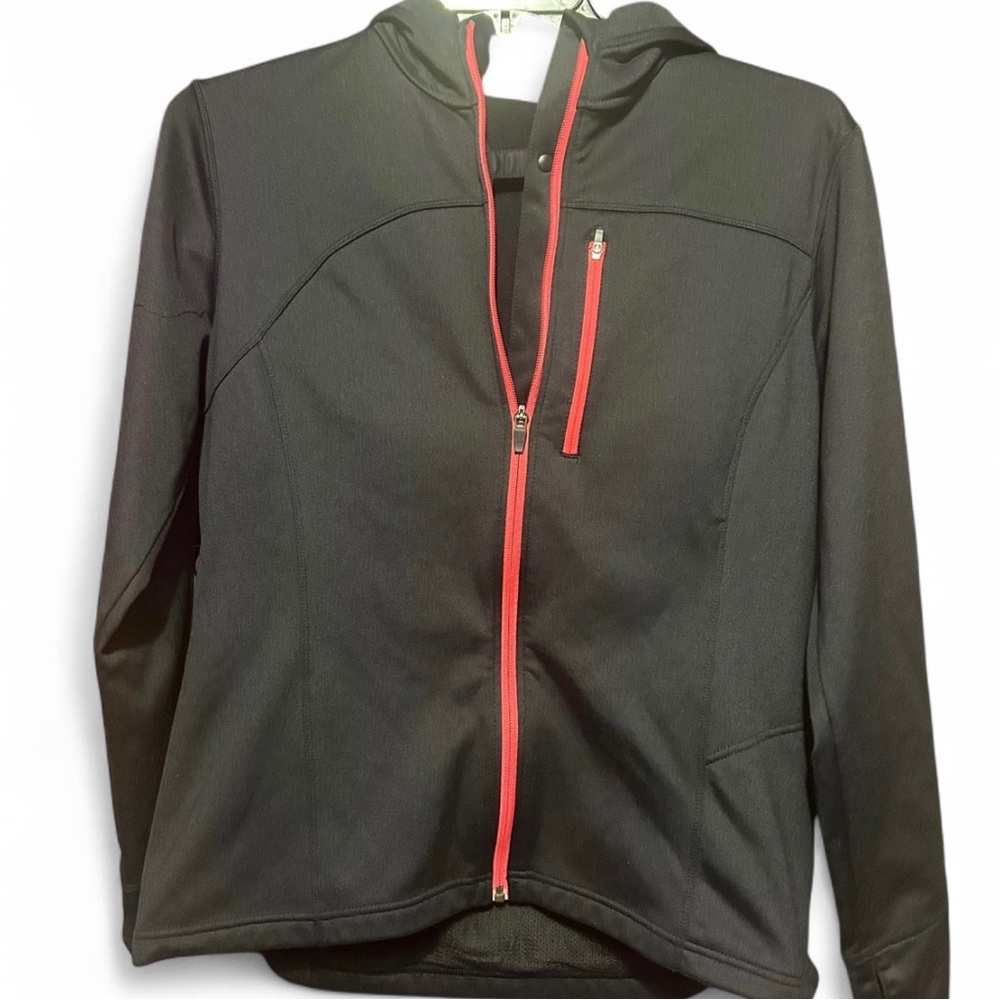 Black Jacket with pink Accents